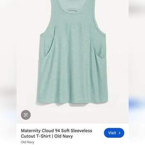 Aqua Xxl Nursing Tank Cloud 94 Cut Upper Old Navy Active